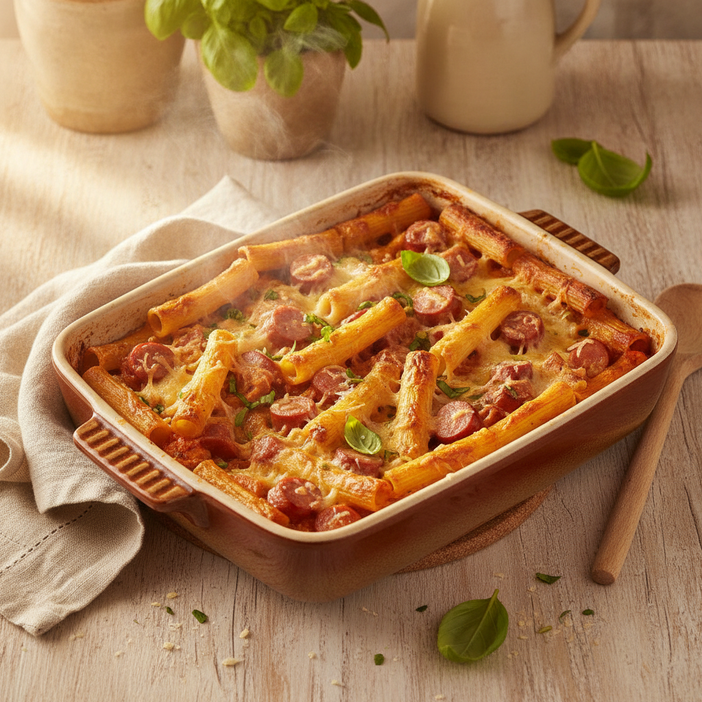 Snelle Italiaanse pasta al forno met Unox Knaks